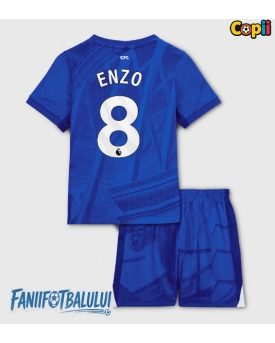 Chelsea Enzo Fernandez #8 Echipament de Fotbal Replică 2025-26 Copii Acasa (+ Șorturi)